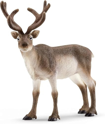 SCHLEICH WILD Life | Rentier 14837 | detailgetreue Tierfiguren | Zoo Spielzeug | Geschenk für Jungen und Mädchen | Deko für Geburtstag oder Weihnachten | Spielfigur ab 3 Jahren | 13 x 6 x 12 cm