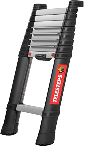 Teleskopleiter 3m von TELESTEPS I Made in Sweden I Prime Line I Kompakte Qualitätsleiter mit patentiertem Premium Design I Dreieckige Holme I EN 131 Zertifiziert I 72230-581