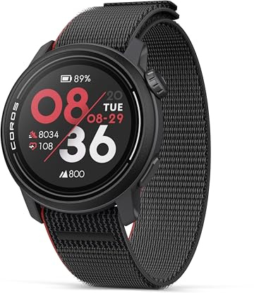 COROS PACE 3 Sportuhr GPS, leicht und komfortabel- Ink Nylon | 17 Tage Batterielaufzeit, Dual-Frequency-GPS-Laufuhr, Herzfrequenz, Navigation, Schlaftracking, Laufen