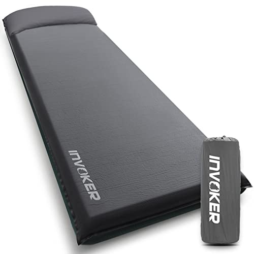 Camping Isomatte - 7 cm UltraThick Elastic Foam Selbstaufblasende Camping Matte mit Kissen Schnell Aufblasen in 25 Sekunden