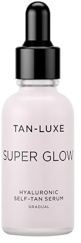 Tan-Luxe - SUPER GLOW SERUM, Selbstbräunungsserum mit Hyaluron & Superfoods, 30ml – Für tägliche Anwendung, Hydrierend, Glättend, Vegane Formel, Natürlich strahlende Bräune