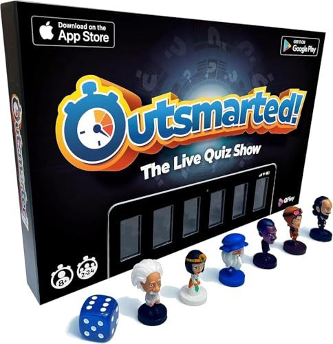 Outsmarted – Das Digitale Quizshow-Brettspiel | Kinder, Jugendliche und Erwachsene | Spielabend der nächsten Generation für Familie und Freunde | 2–24 Spieler | Ab 8 Jahren | Über 10.000 Fragen
