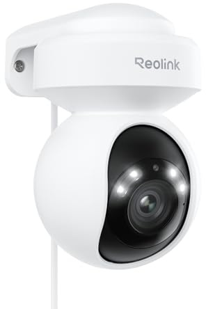 Reolink 5MP PTZ Überwachungskamera Aussen,3X Optischer Zoom, 2,4/5GHz WLAN Kamera Outdoor mit Personen-/Fahrzeugerkennung, Automatischer Verfolgung, Vollfarb-Nachtsicht, 2-Wege-Audio, E1 Outdoor