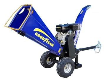 GOODYEAR - Thermohäcksler für Pflanzen, 15 PS, Äste Ø 12 cm, elektrischer Start