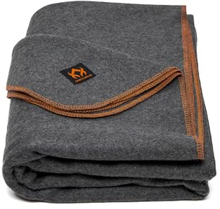 Arcturus Militärische Wolldecke, warm, dick, waschbar, ideal für Outdoor, Camping, Stadiondecke, Picknicks, Reisen, Auto- und Bushcraft-Überlebens-Kits, groß, 162,6 x 223,5 cm, 2 kg (Militär grau)
