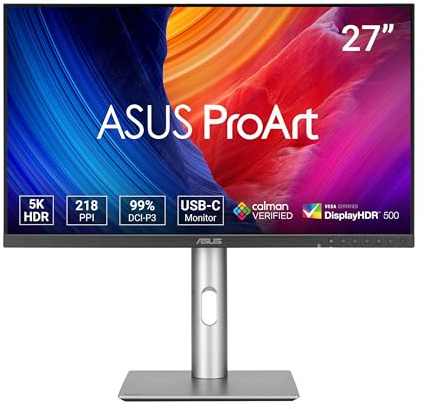 ASUS ProArt PA27JCV 27 Zoll 5K IPS LED Monitor Schwarz/Silber