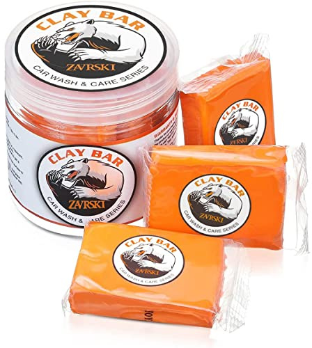 Zavrski Reinigungsknete Auto Car Clay Bar 3PCS 100g Reinigungsmasse Lackreinigungsknete zur Lackpflege und Felgenreinigung