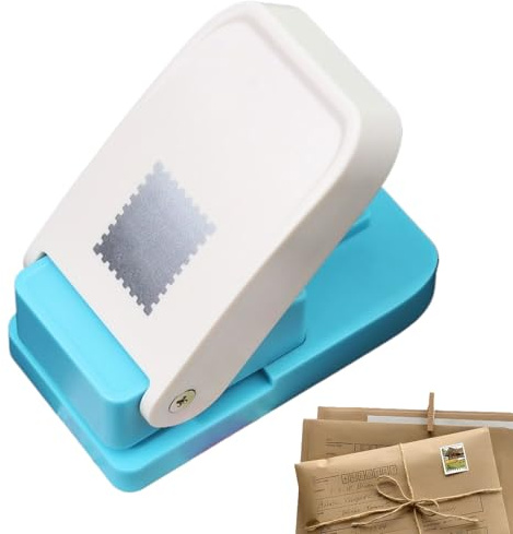 Creative Motivstanzer Quadrat, Stanzer Für Bastelpapier, Quadratischer Stanzer Tragbarer Manueller Ergonomischer Papierstanzer Quadratischer Locher Für Basteln Etiketten Briefmarken Verpackung