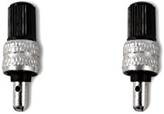 * Zwei Fahrradventile Dunlopventile Blitzventile mit Plastikkappen