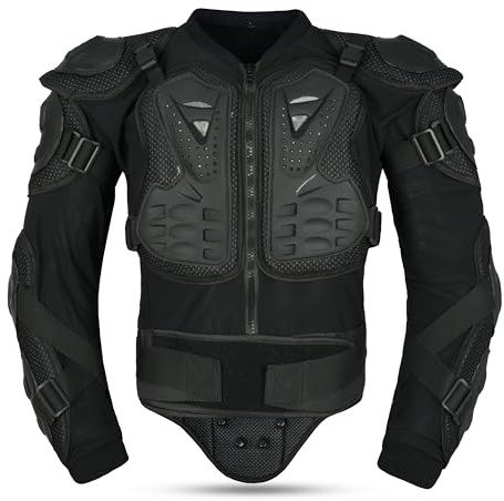 Leatherick Motorrad-Schutzjacke – Ganzkörperpanzer-Brustschutz für Männer und Frauen, Schutz für Dirtbike, ATV, Motocross und Offroad-Sicherheitsausrüstung & Reiten (Medium)