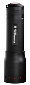 Ledlenser P7 I 2017 I Premium LED Taschenlampe I schwarz I 450 Lumen I bis zu 25 Std. Laufzeit I 300m Leuchtweite I Batteriebetrieben I 3 AAA Batterien enthalten
