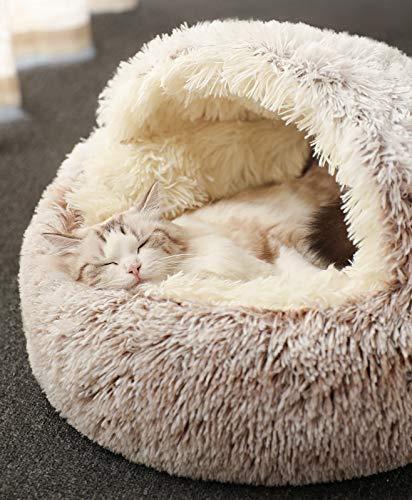 Katzenschlafsack, Plüsch-Katzenbett, Decke, selbstwärmend, Katzensack, Haustierzelt, Höhle, weich, rutschfest, waschbares Katzenbett