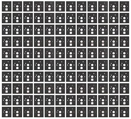Duendhd 120 StüCke Mechanischer Tastatur Schalter Aufkleber GeräUsch DäMpfer Schaumstoff Schall DäMmungs Folie für Schalter Stabilisator, A