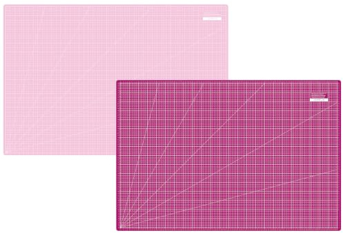 SEMPLIX Schneidematte A0 selbstheilend 120 x 80 cm Patchwork Basteln (Beere-Rosa)