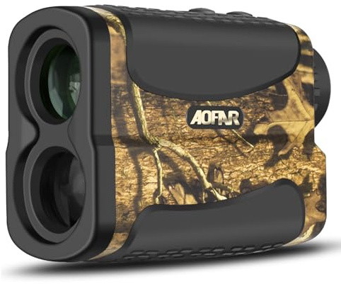 AOFAR HX-700N Laser Entfernungsmesser für Jagd & Golf, 700 Yards Reichweite, 6X Vergrößerung, Distanz- & Geschwindigkeitsmodus, IPX4 wasserdicht, inkl. Batterie & Tragetasche