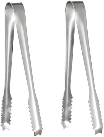 Eiszange,Zangen Candybar,Servierzange,Süßigkeiten Zange Mini,Edelstahl Zuckerzange Set,Candy Salat Eiswürfelzange Süßigkeiten Zange Servierzange für Hochzeit Party Candy Bar 2 Stück/15cm
