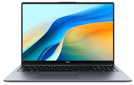 HUAWEI MateBook D 16 2024, 13th Gen Intel Core i5-13420H, 16GB RAM,1T SSD, 16 Zoll FullView Display, 1,72 kg leichten Gehäuse, Windows 11 Home, Space Gray
