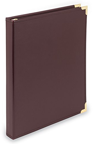 Samsill Classic Collection 15114 Präsentations-Ringbuch, 1,2 cm, rund, für 100 Blatt, Burgunderrot