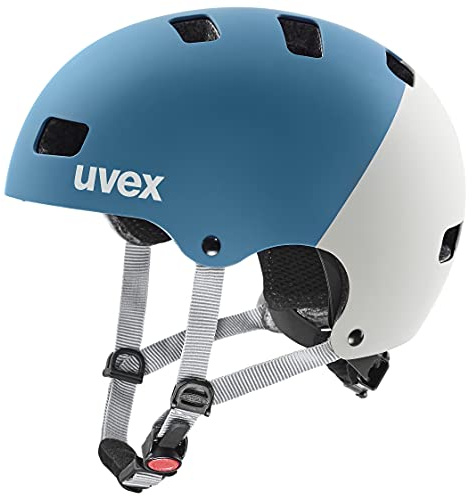 uvex Kid 3 cc - robuster Fahrradhelm für Kinder- individuelle Größenanpassung - optimierte Belüftung - Dark Cyan-Rhino matt - 51-55 cm