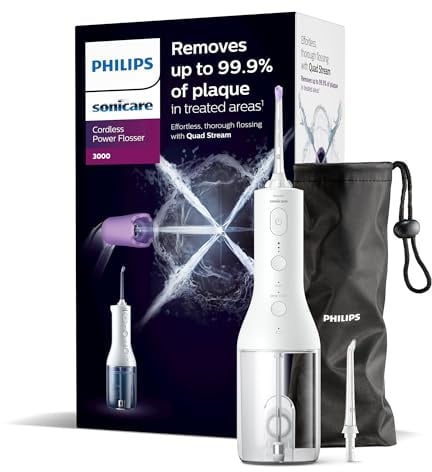 Philips Sonicare Power Flosser 3000 HX3826/31 Munddusche Weiß Kabellos