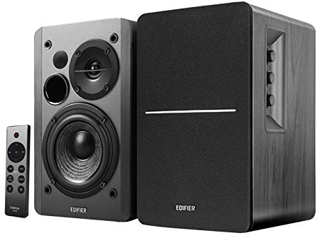 Edifier R1280DBs Aktive Bluetooth Regallautsprecher - Optischer Eingang - 2.0 Kabelloser Monitor Lautsprecher - 42W RMS mit Subwoofer Ausgang Bookshelf Hi-Fi Speakers- Schwarz