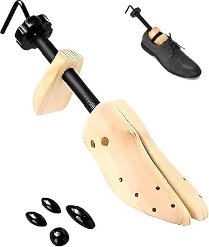 Nicoone Schuhspanner für Herren und Damen,2-Wege Erweiterung | Schuhweiter Weite und Länge Erweiterung,Schuhspanner aus Holz mit 4 Druckentlastungspolstern