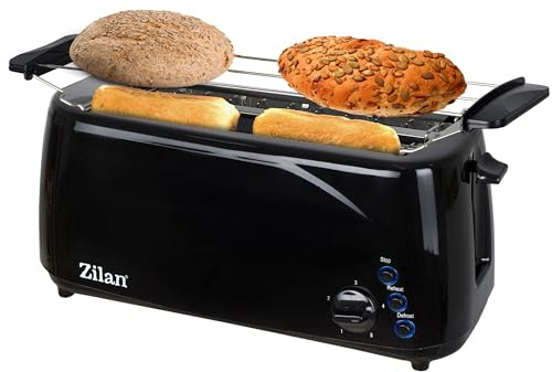 XXL 4 Scheiben Toaster Mit Beleuchteten Tasten - Großer, Langer, Schmaler, Edler Und Breiter Toaster