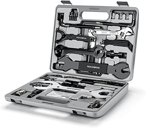 ROCKBROS Fahrrad Reparatur Werkzeug Set 44 in 1 Praktisch Werkzeugset Reparaturset mit Aufbewahrungskoffer Reparaturwerkzeug für MTB BMX Rennrad