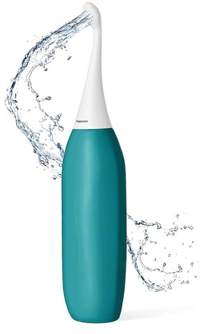 Po Dusche - HappyPo XL Handbrause Bidet 480 ml - Sanfte Reinigung ohne Feuchttücher - Tragbare WC Dusche für Zuhause und Reisen - Spart Wasser und Papier - Petrol