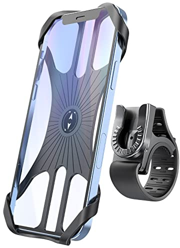Acrhkoor Handyhalterung Fahrrad, Abnehmbar 360° Verstellbare Fahrrad Handyhalterung, Universal Motorrad Handyhalter für iPhone 13 12 Pro Max Mini, Samsung, Huawei, 4,0''-7,0'' Smartphone