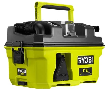 RYOBI 18 V ONE+ Akku-Nass-und Trockensauger RV1811-0, Saugleistung 115 AW, ohne Akku und Ladegerät