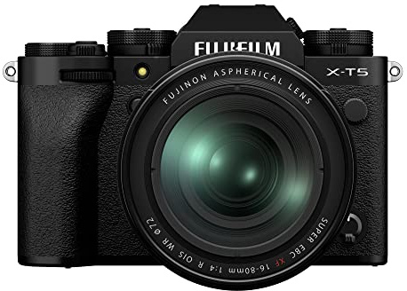 Fujifilm X-T5 schwarz, FUJINON XF16-80mmF4 R OIS WR Objektiv Kit