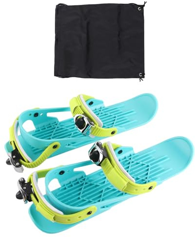 Segrehy Mini Ski Skates, Verstellbare Snowblades für Kinder, Aus Nylon & Alu, Einfach an Skischuhe anzubringen, für Wintersport, Snowparks, Anfänger und Familien-Skispaß (Farbig)