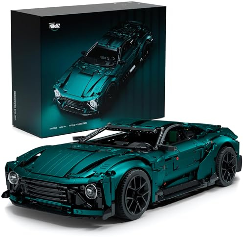 Nifeliz Auto-Modellbausatz für Erwachsene, Technical Sportwagen Klemmbausteine Auto Geschenk zum Sammeln für Autofans, Sammlerstücke für Zuhause oder das Büro (3374 Teile, NF10268)