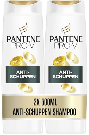Pantene Pro-V Anti-Schuppen-Shampoo Duo Pack 2x500ML, Hilft bei Regelmäßiger Anwendung, Schuppen zu Verhindern. Schützt die Haarbindungen