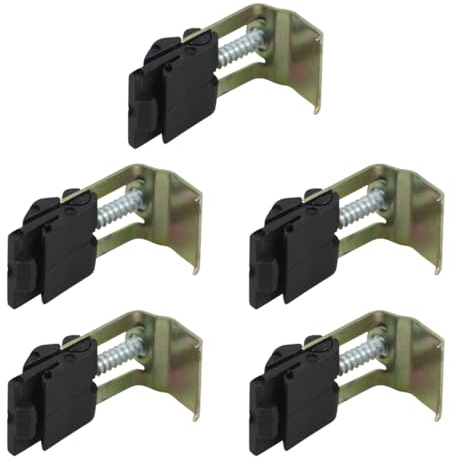 OUDQFCJ 5 Stück Verstellbare Edelstahl Spülenklammern Clips Set für Einbauspülen, Unterbau Spülbecken, Befestigungsklammern, Sink Bogen (Geeignet für Waschküchen, Küchenspülen, Duschräume)