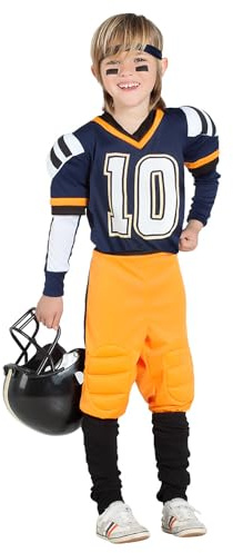 Boland - Kinderkostüm American Football, 6-teilig, Faschingskostüm für Mottoparty, Halloween oder Karneval, Superbowl, 7-9 Jahre