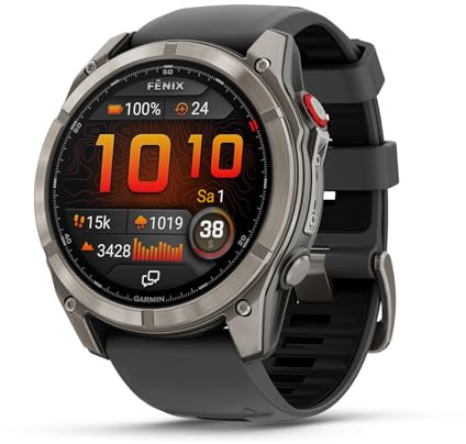 Garmin Fenix 8 Pro, 51 mm, GPS-Multisport-Smartwatch, Graphit/Titanium