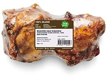Irish Pure Roasted Half Knuckle Bone Premium Kauknochen vom Rind für Hunde | Vitamine | Premium | Getreidefrei | Sensitiv | Hundeknochen aus Irland