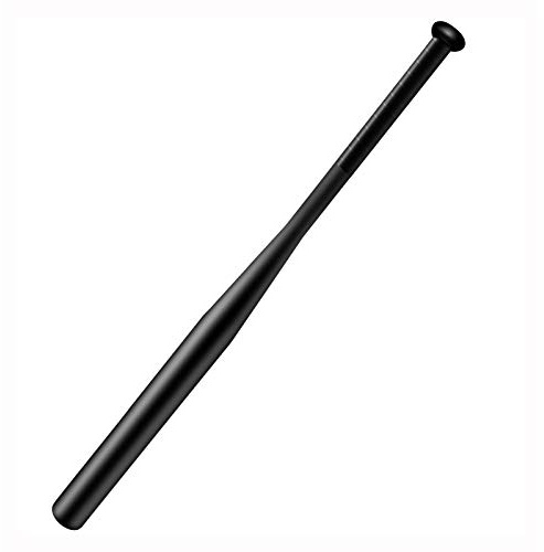 Tuggui Baseballschläger aus Stahl, 63,5 cm, mit Tragetasche, Schwarz