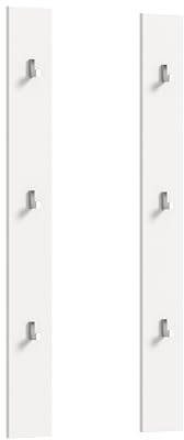 xonox.home - Paneel 2er Set Projekt X 13x115x3 cm in weiß Nachbildung - Wandpaneel Paneel Wandboard Wandgarderobe Garderobenwand Garderobenpaneel Flurpaneel - modern und funktional