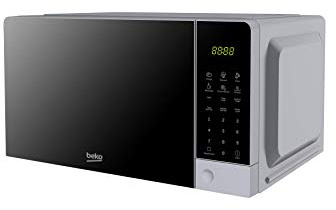 Beko MOC201103S Mikrowelle, digital, 20 l, 700 W, Silber, 45,2 x 32,5 x 23,7 cm
