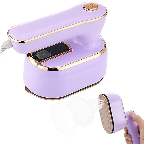 Dampfbügeleisen, 1000W Reise Steamer Dampfglätter, 15 Sekunden Schnelles Aufheizen Reisebügeleisen Mini, 180° Faltbares Tragbares Klein Bügeleisen Dampf für Zuhause und Reisegebrauch