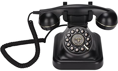 Europäisches Retro Telefon – Vintage Festnetztelefon, Elegantes Klassisches Vintage Festnetztelefon für Zuhause/Büro/Café/Bar Dekoration.