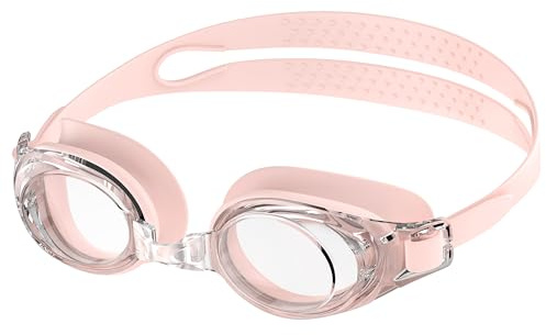Ambienden Schwimmbrille Damen/Herren Anti-Beschlag Weitwinkel Wasserdicht | Anti-Beschlag klare Sicht, Wasserdichte Silikondichtung, UV-Schutz, Weitwinkelblick, Verstellbarer Komfort Fit