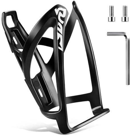 Teamkio Flaschenhalter Fahrrad – Stabiler Getränkehalter Fahrrad für 0.5-1L Flaschen (bis 10cm Durchmesser), Universeller Trinkflaschenhalter für MTB/Rennrad/Fahrrad, Inkl. Werkzeug