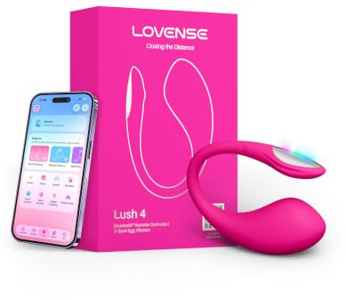 LOVENSE Lush 4.0 Vibrator für Frauen, App, LED, IPX7 Toys Damen für Sex | G punkt Vibration für Frauen mit App-Fernsteuerung, 10.000+ Modi Sex Spielzeug für die Frau LED, Vibrator mit App Sex-Toys
