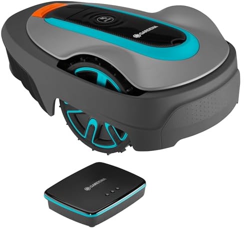 Gardena Mähroboter smart SILENO City 400 m² Set: Innovative LONA AI-Technologie, Steuerung per App, SensorControl, für Steigungen bis zu 35 Prozent, inkl. smart Gateway, DE-Version (19605-60)