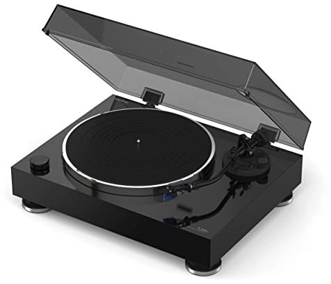 Reloop Turn X - Premium HiFi-Plattenspieler Inkl. Ortofon 2M Blue, High Torque-Direktantrieb, Präzise Rotationssteuerung, 3 Geschwindigkeiten, CNC-Aluminium-Druckgussteller, Anti-Skating, Schwarz