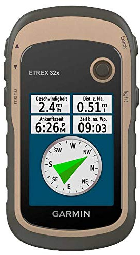 Garmin eTrex 32x – GPS-Outdoor-Navi, 2,2“ Farbdisplay, Barometer, Kompass, vorinstallierte Karte, ANT+
